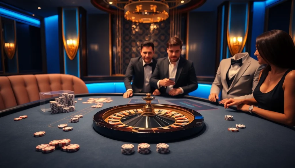 Exciting Bugatti8 casino scene with luxurious gaming elements and engaging players.