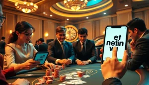 Experience the excitement of net win at a luxurious casino with high-stakes poker and roulette.
