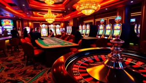 Experience the thrill of obraltoto's online gambling world with vibrant casino visuals.