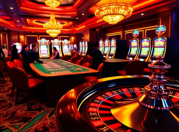 Experience the thrill of obraltoto's online gambling world with vibrant casino visuals.
