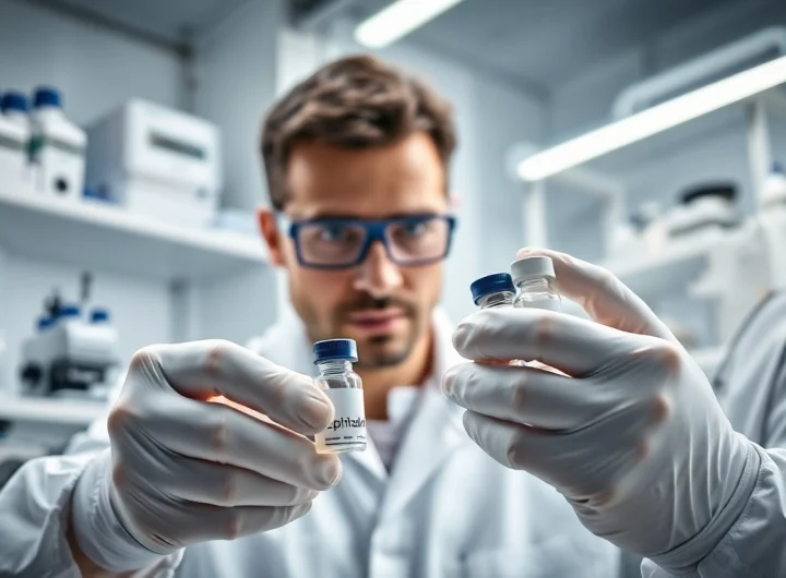 Buy epithalon USA in a professional lab, showcasing a researcher analyzing samples.