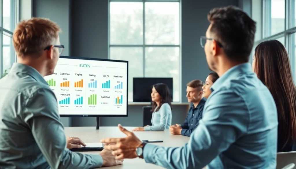 신용카드 현금화 정보 제공하는 금융 전문가와 고객의 장면