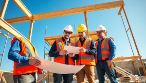 Construction apprenticeships carolinas engaging in teamwork on a construction site, showcasing dedication.