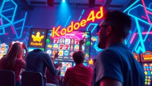 Kode4d online gaming interface showcasing vibrant slot games and immersive atmosphere