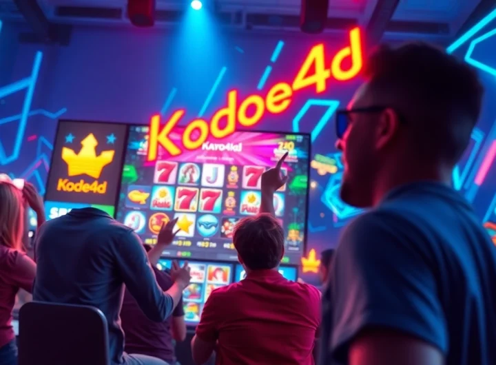 Kode4d online gaming interface showcasing vibrant slot games and immersive atmosphere