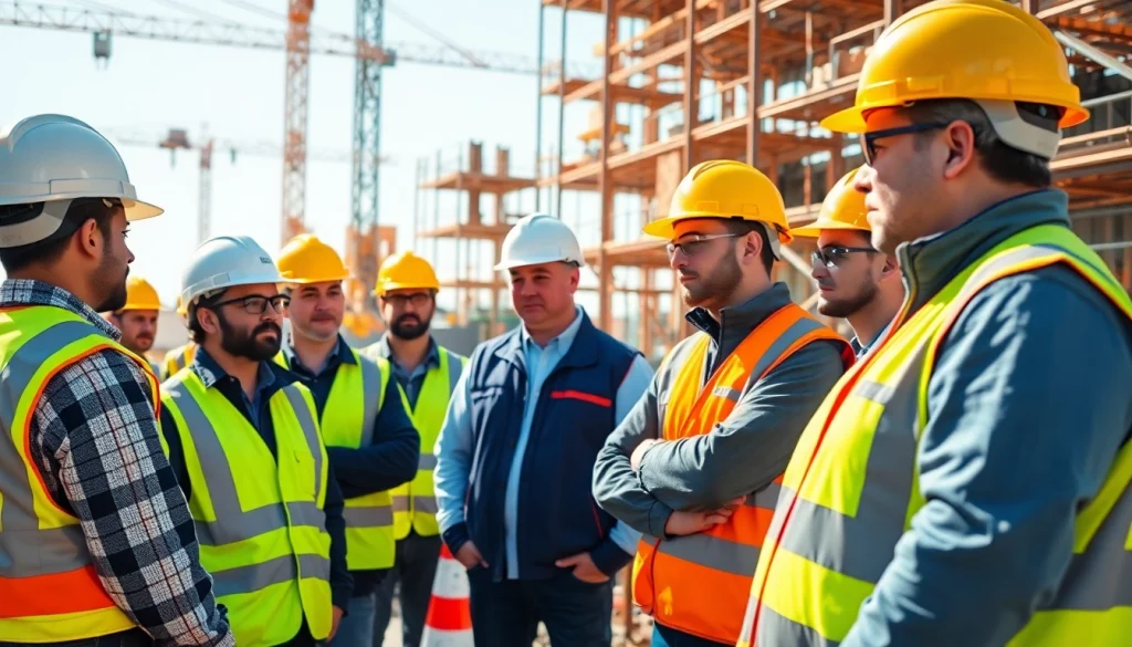 Enhance your knowledge in construction safety training as professionals teach safety protocols on-site.