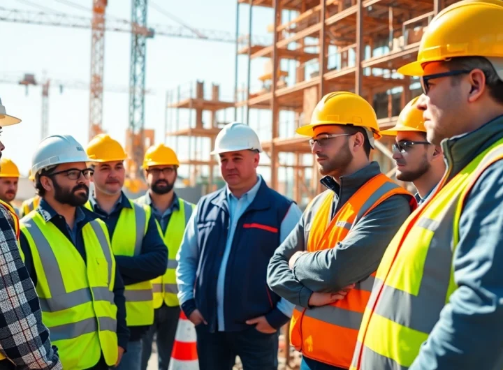 Enhance your knowledge in construction safety training as professionals teach safety protocols on-site.