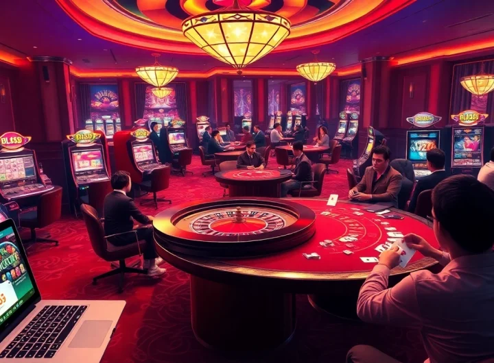 Experience the excitement of betting on trang chủ BL555 with vibrant casino gaming elements.