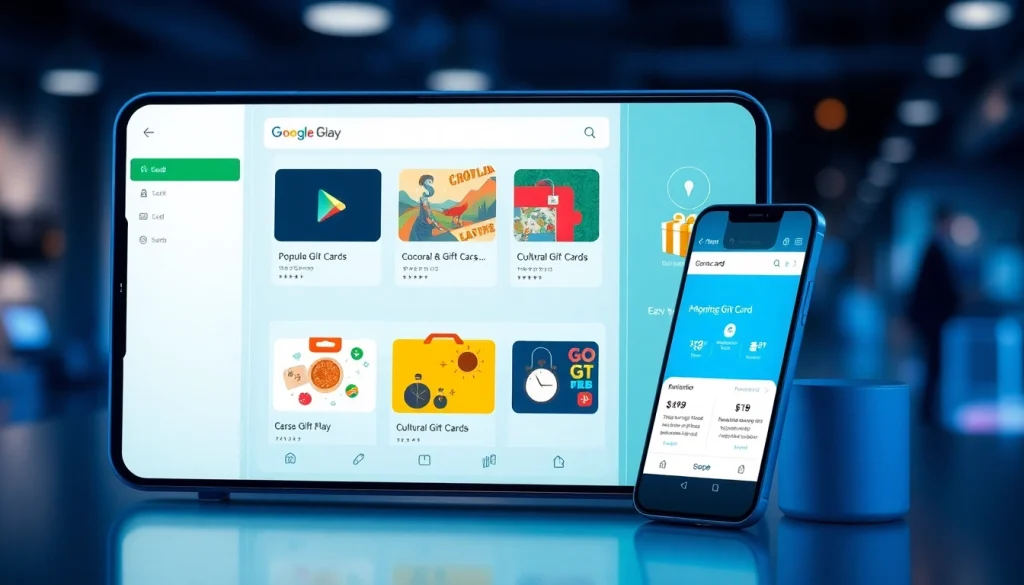 인기 상품권과 안전한 결제 기능을 보여주는 상품권소액결제 인터페이스