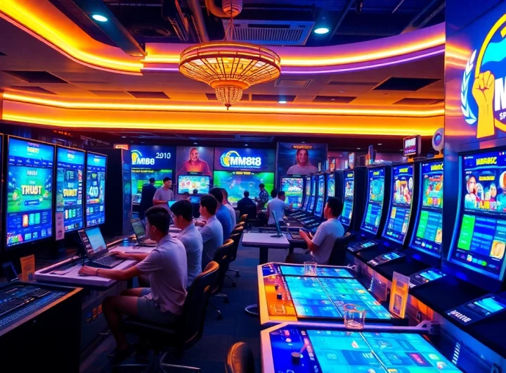 Engaging digital betting experience at https://mm88.agency/ with vibrant graphics and player interaction.