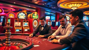 Engage in thrilling gameplay at https://mm88.tokyo/, showcasing an exciting casino atmosphere with poker, slots, and roulette.