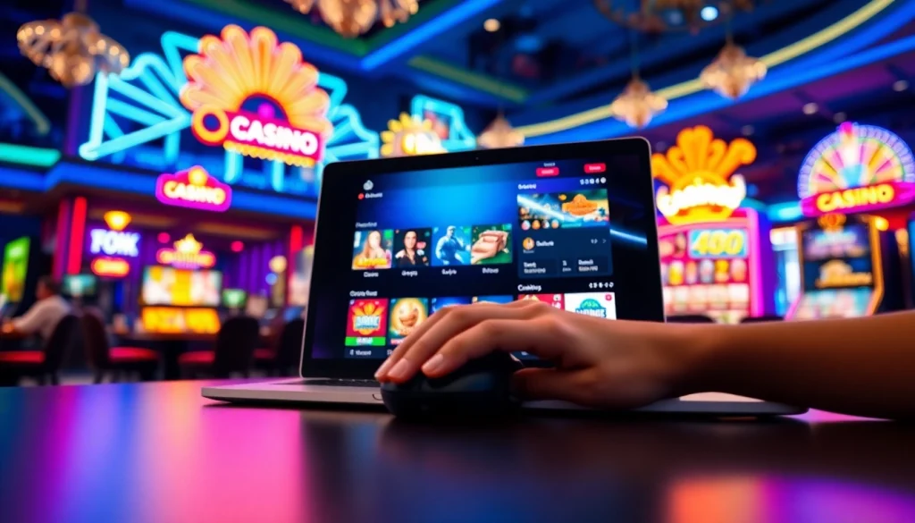 Discover top-rated platforms at the best online casinos for Canada with vibrant gaming interfaces.