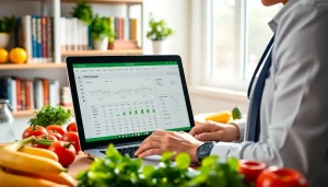 Calculate your TDEE calculator results with a nutrition expert in a bright kitchen setting.