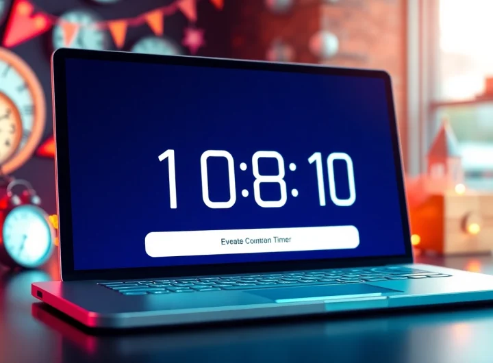 Engage visitors by creating a vibrant countdown erstellen online with a sophisticated timer interface.