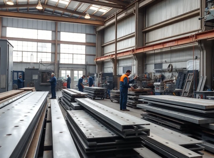 Discover skilled professionals working at steel fabricators near me creating precise metal components.