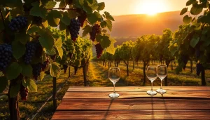 Tasting wine at beautiful wineries in Clarksburg surrounded by lush vineyards.