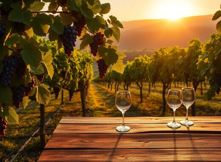 Tasting wine at beautiful wineries in Clarksburg surrounded by lush vineyards.