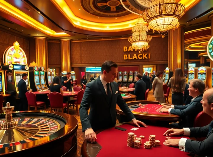 Players celebrating a win at EV88’s thrilling casino tables, showcasing luxury and excitement.