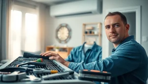 Expert technician conducting ac repair mesa az to maintain home comfort and efficiency.