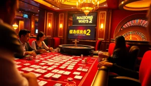 Experience thrilling gameplay in Mahjong Ways 2 with vibrant tiles and casino excitement.
