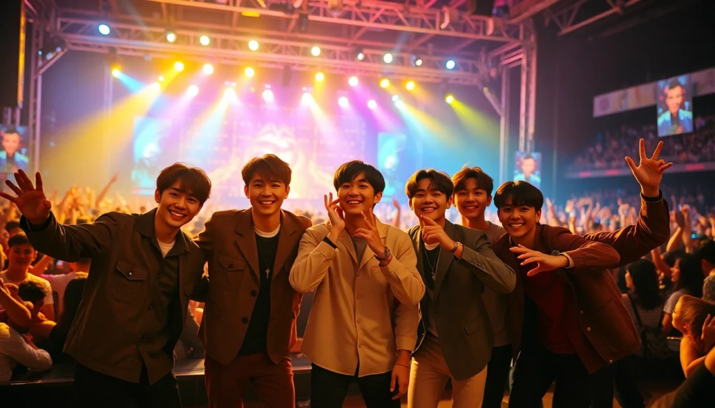 bts members showcasing their unique personalities on stage during a vibrant concert.