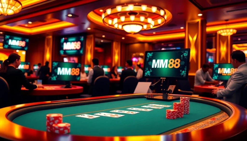 Experience thrilling online gaming at https://mm88.today/ with vibrant casino elements and inviting atmosphere.