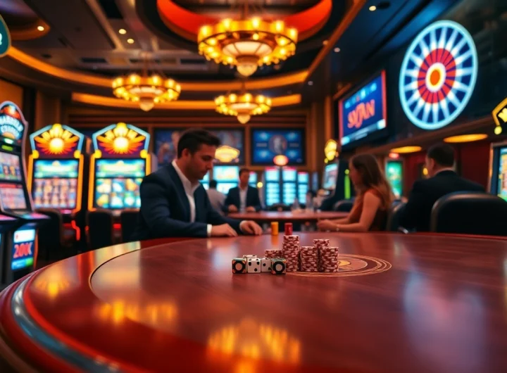 Experience thrilling gameplay at Haywin with engaging casino tables and vibrant slot machines.