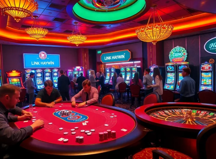 Experience the excitement of poker at the Link Haywin casino with engaging games and vibrant atmosphere.