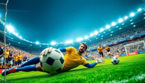 Goalkeepers showcase skills during an exciting match, highlighting บ้านผลบอลสด action.