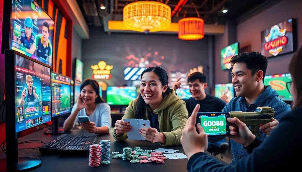 Players enjoying gaming on good88.hu.net, featuring diverse games and a modern interface.