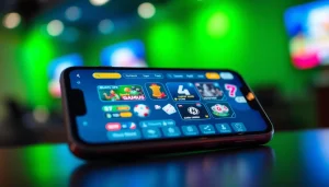 Online gaming experience at hello88win.live featuring vibrant gaming interface on smartphone.