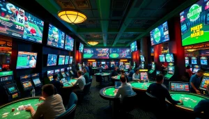 Interactive gaming scene at bk860s.com showcasing diverse players and live sports events.