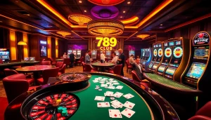 Experience the vibrant thrills of 789 club with exciting casino tables and lively players.
