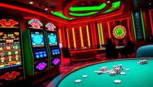 Players enjoy fast-paced gambling experiences at slot machines themed around pen 4d in a lively casino.