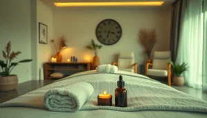 오산출장마사지 서비스의 편안한 가정 마사지 설정 및 차분한 분위기 요소.