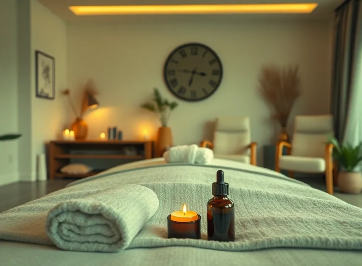 오산출장마사지 서비스의 편안한 가정 마사지 설정 및 차분한 분위기 요소.