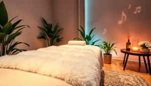 편안한 분위기와 아로마 오일이 있는 평화로운 스웨디시 마사지 환경을 경험하세요.