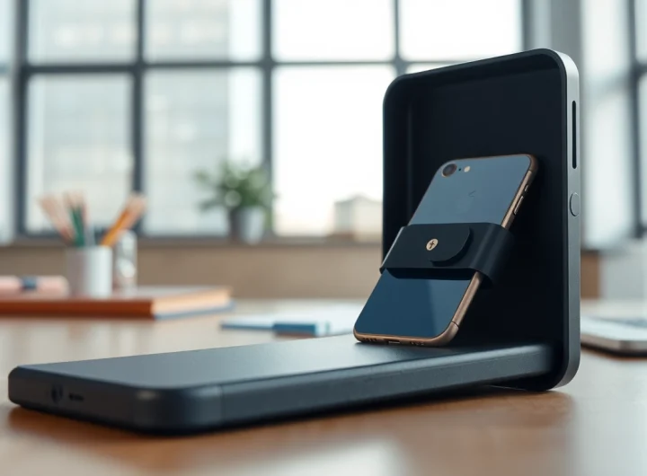 Abschlussbare Handytasche mit modernem Design, die Sicherheit und Stil vereint.