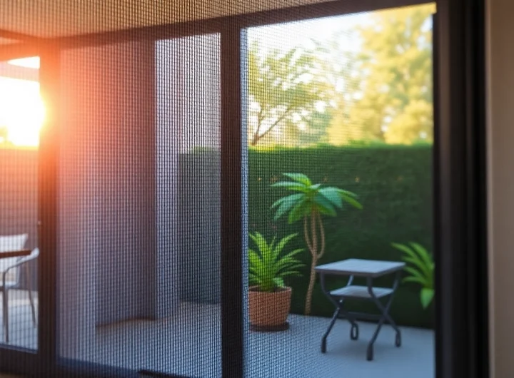 Moskitiery na wymiar w nowoczesnym otoczeniu domowym, z eleganckim designem i szczegółami rzemiosła.