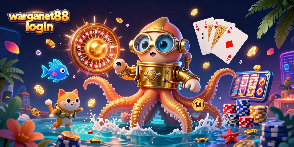 Experience seamless access with warganet88 login, embracing the thrill of casino games through an engaging underwater adventure.
